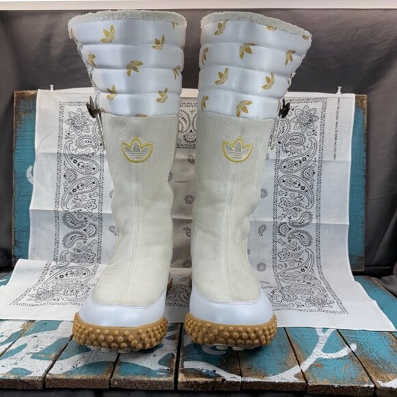VTG 2005 Adidas Missy Elliot Insulated Fur Lined Cream Suede Boot 133084 Wmn  8 - Picture 11 of 11